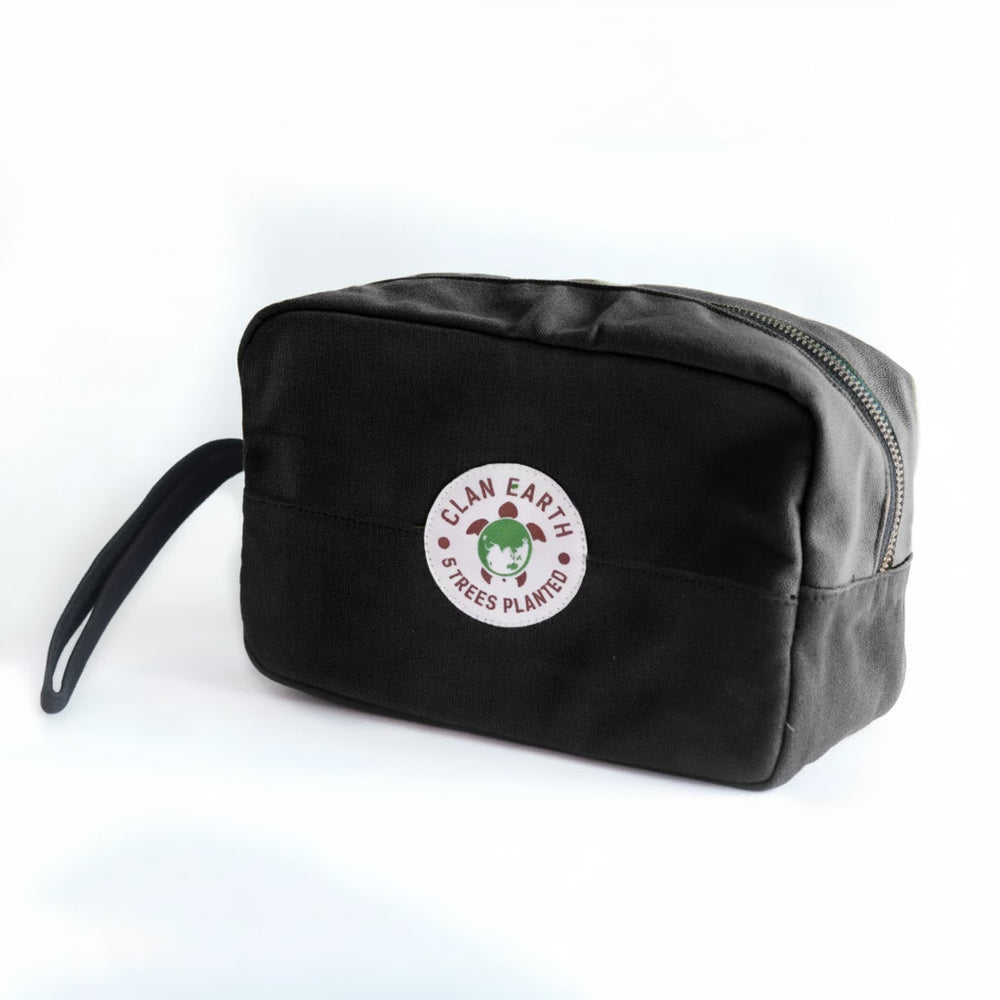 Clan Earth Oryx Dopp Kit - Charcoal Black - EarthBased 