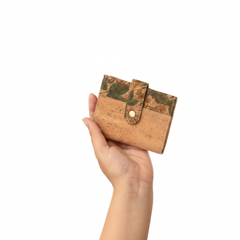 Finch Premium Printed Cork Strapped Wallet | Clan Earth - EarthBased 