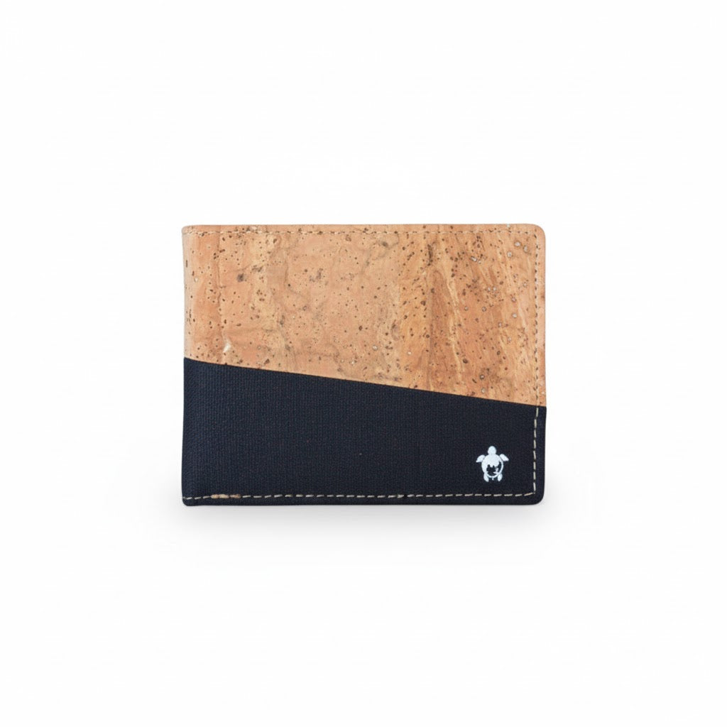 Kakapo Cork & Canvas Bifold Wallet | Clan Earth - EarthBased 
