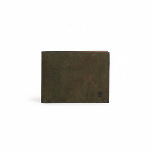 Kakapo Bifold Cork Wallet - Olive Green | Clan Earth - EarthBased 