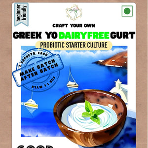 Greek Yo -Dairy Free- Gurt Starter | Make Batch-After-Batch at Home Easily | Imported from Europe by Posh Flavors - EarthBased 
