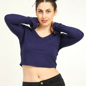 Bamboo Crop Top with Bell Sleeves | Trendy Gen Z Fashion | Eco-Friendly - EarthBased 