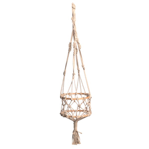 Upcycled Handmade Planter In Cotton Macramé - EarthBased 