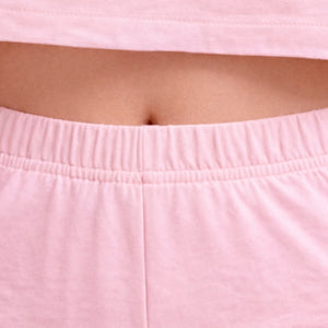Bamboo Fabric Mid Rise Shorts | Beige and Mauve | Pack of 2 - EarthBased 